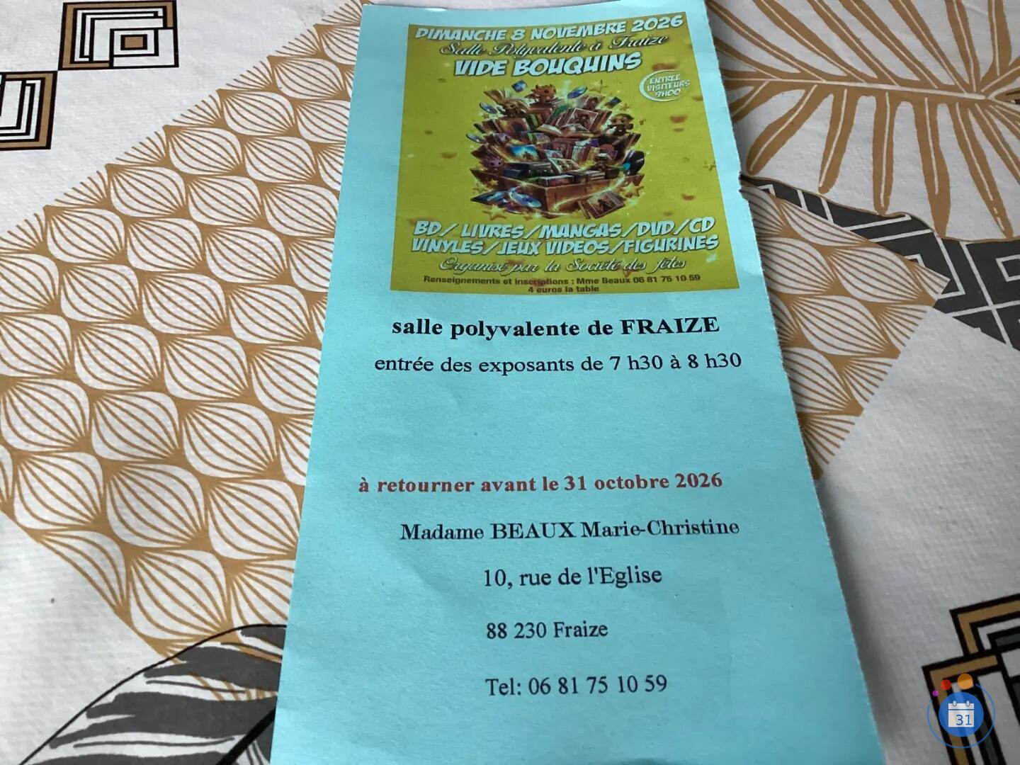 Image VIDE BOUQUINS / BD/ MANGAS/ DVD/ CD/ VINYLES/ JEUX VIDÉOS/ FIGURINES (photo 1)