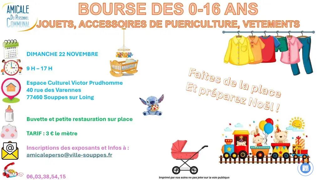 Image BOURSE DES 0 - 16 ANS (photo 1)