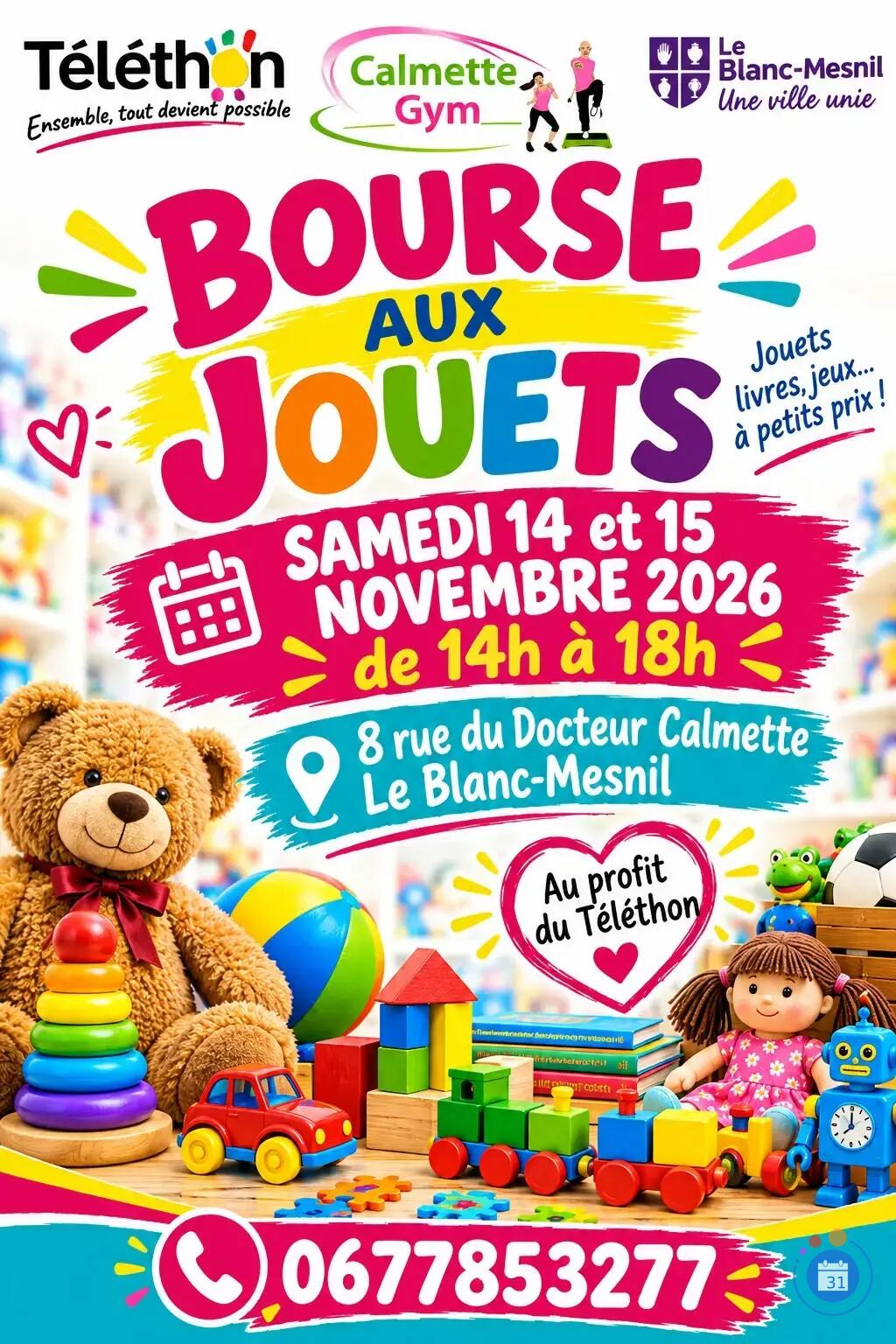 Image BOURSE AUX JOUETS au profit du TELETHON (photo 2)
