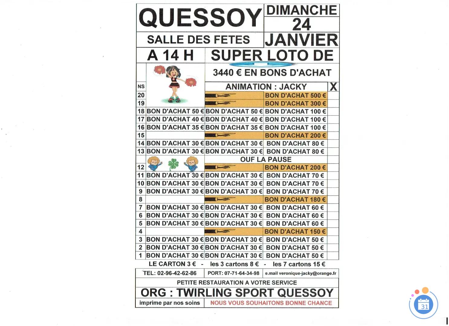 Image LOTO DOTE DE 3440€ ANIME PAR JACKY (photo 1)