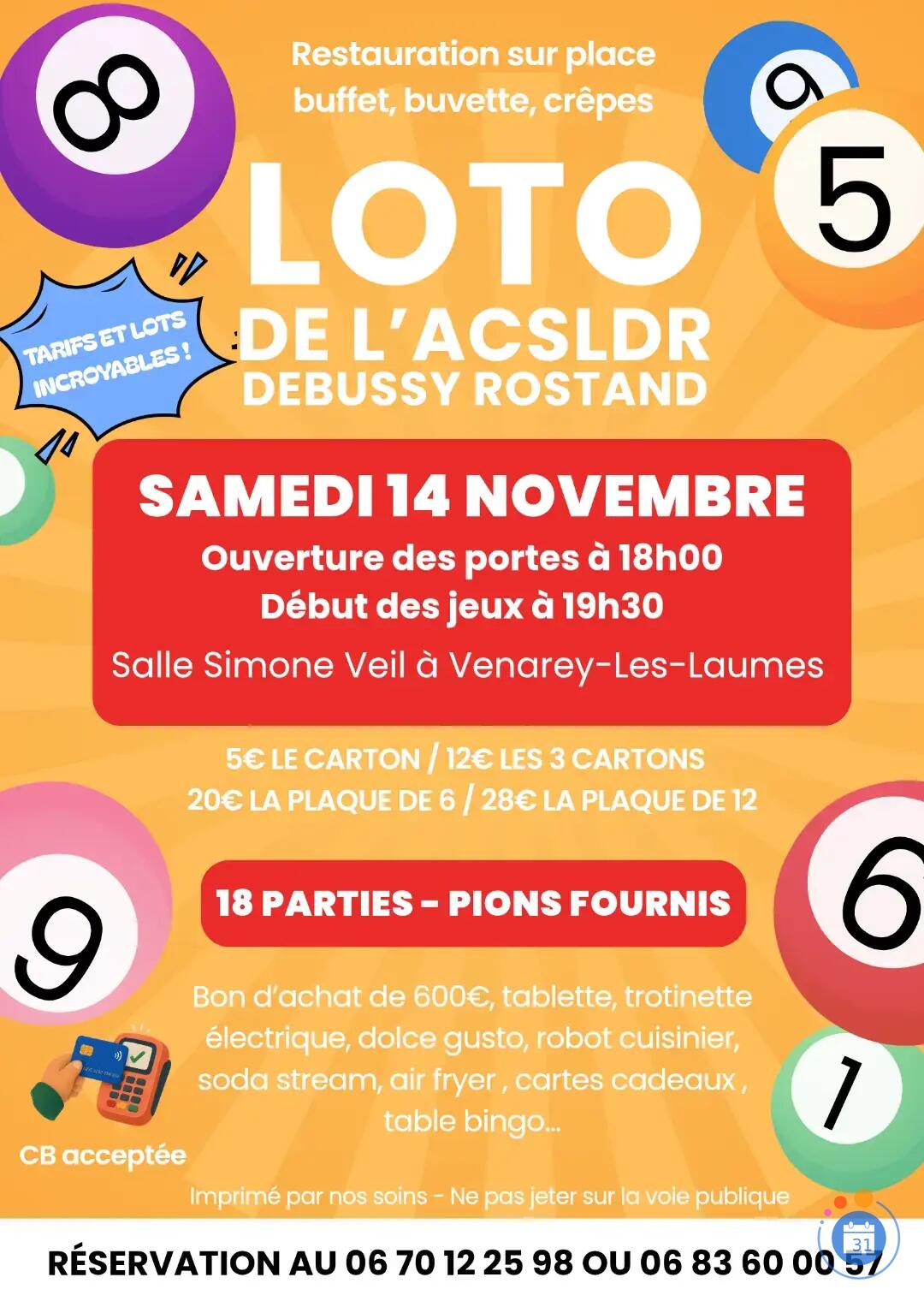Image Loto de L'ACSLDR Debussy Rostand (photo 1)