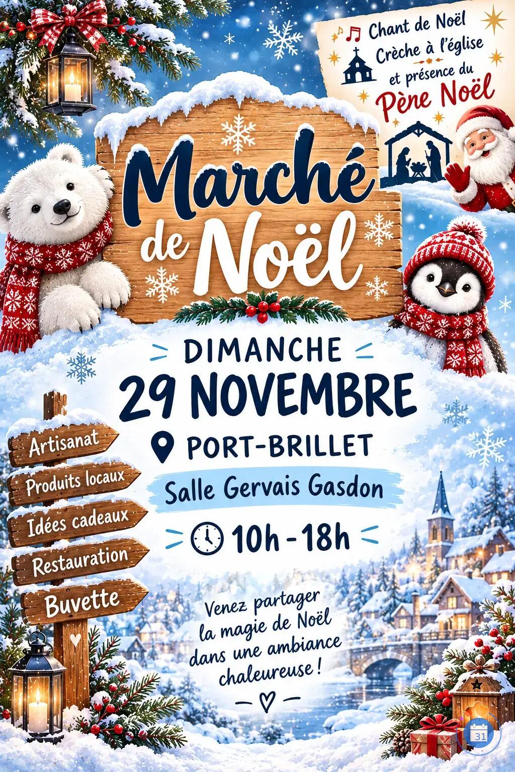 Image Marché de Noël à Port-Brillet (photo 1)