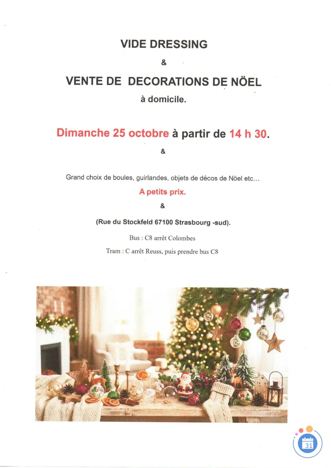 Image VIDE DRESSING ET VENTE DE DECORATIONS DE NOEL (photo 1)