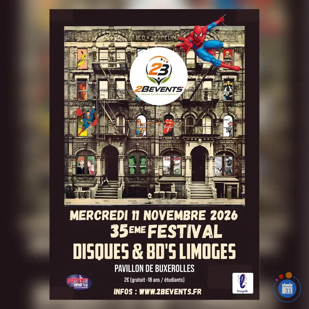 Image 🎶 35ᵉ FESTIVAL DU DISQUE & DE LA BD DE LIMOGES 📚 (photo 1)