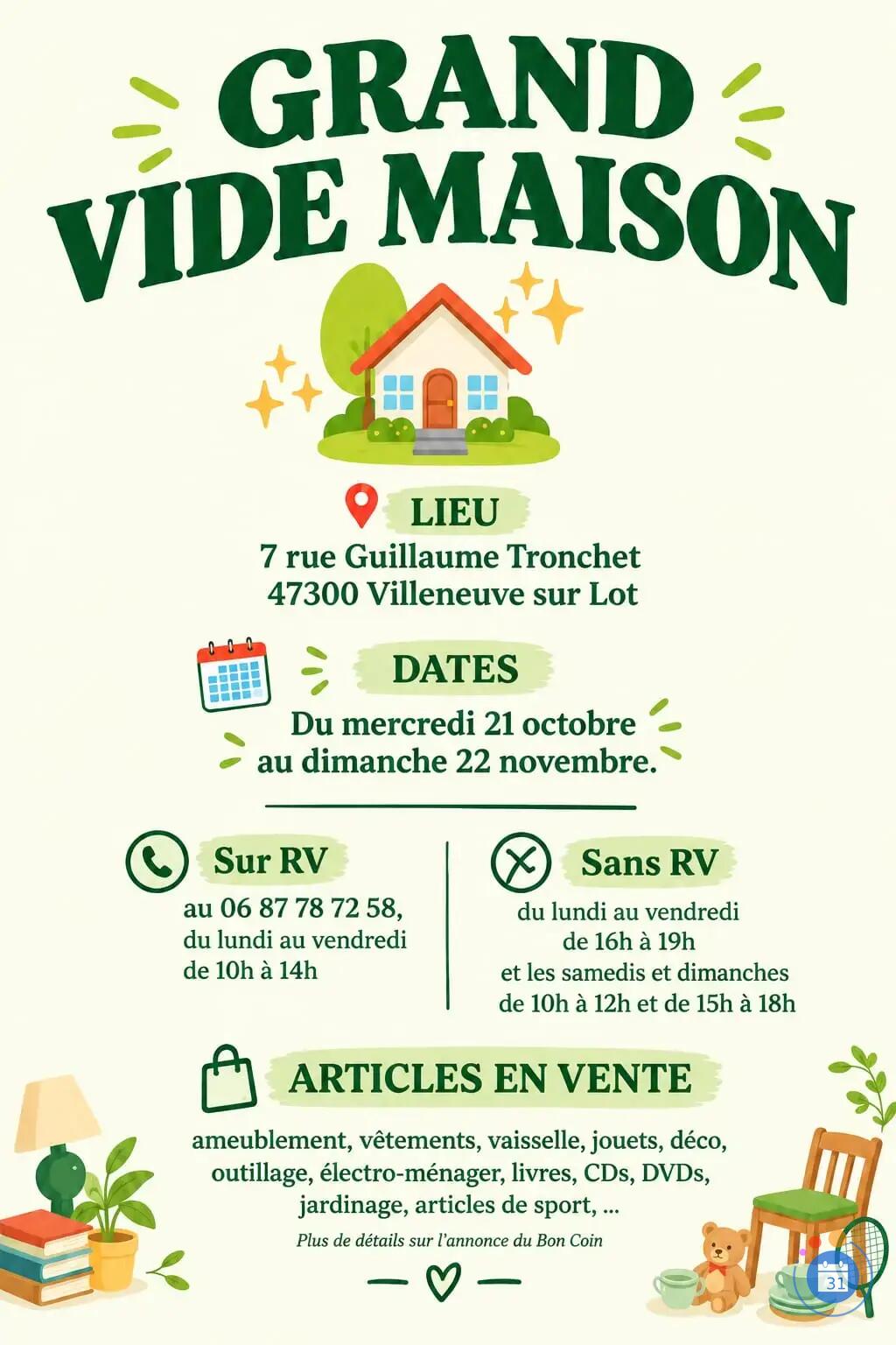 Image Grand Vide Maison de Fred (photo 1)