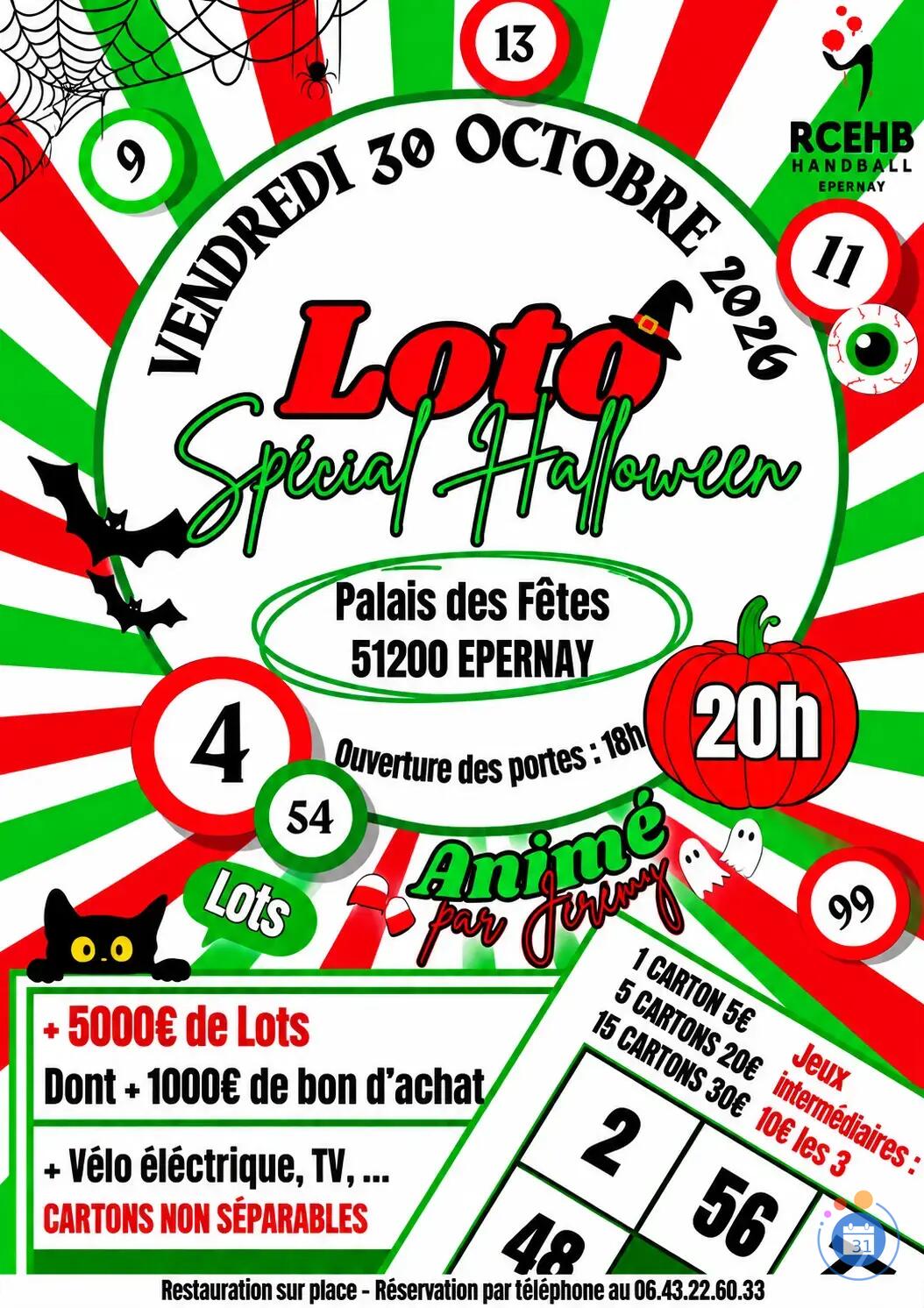 Image MEGA LOTO DU CLUB DE HANDBALL EPERNAY (photo 1)