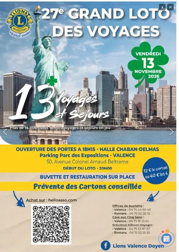 Image 27e GRAND LOTO DES VOYAGES (photo 1)
