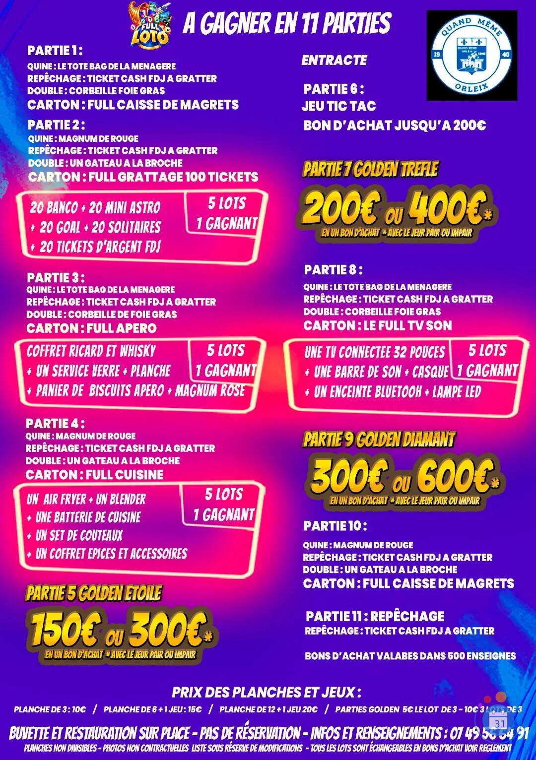 Image FULL LOTO DU QM ORLEIX FOOT (photo 2)