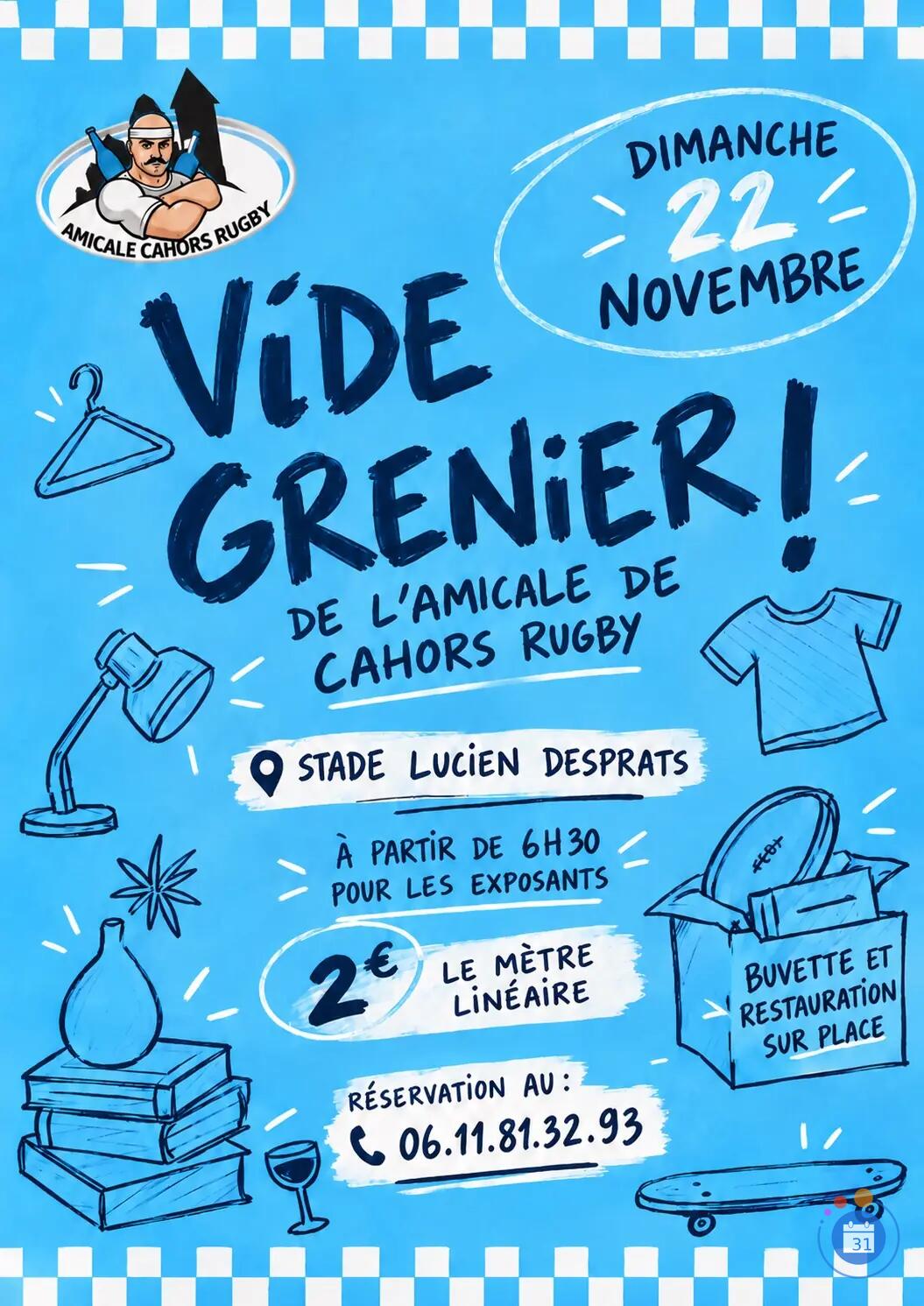 Image Vide grenier de l’amicale de Cahors rugby (photo 1)