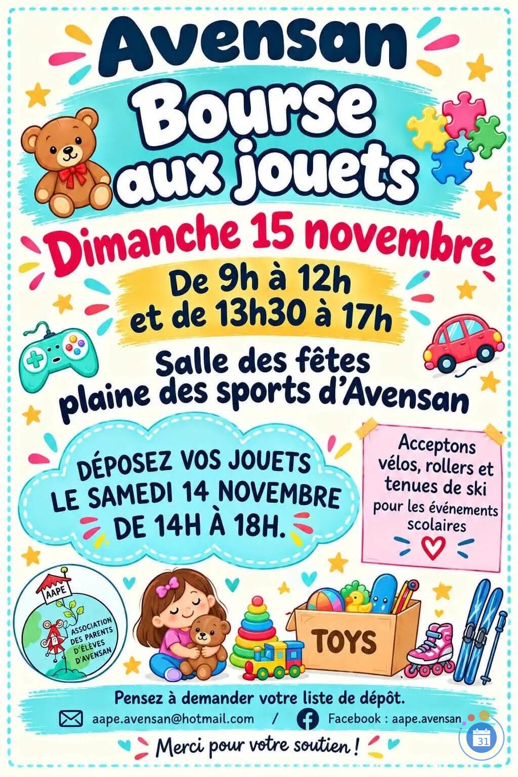 Image Bourse aux jouets de l’AAPE Avensan (photo 1)