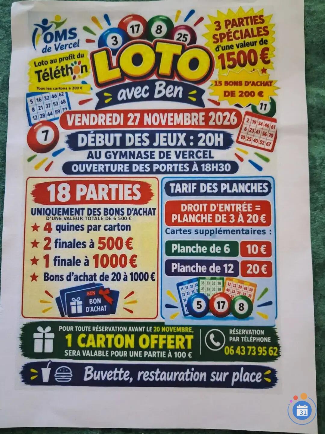 Image loto du telethon (photo 1)