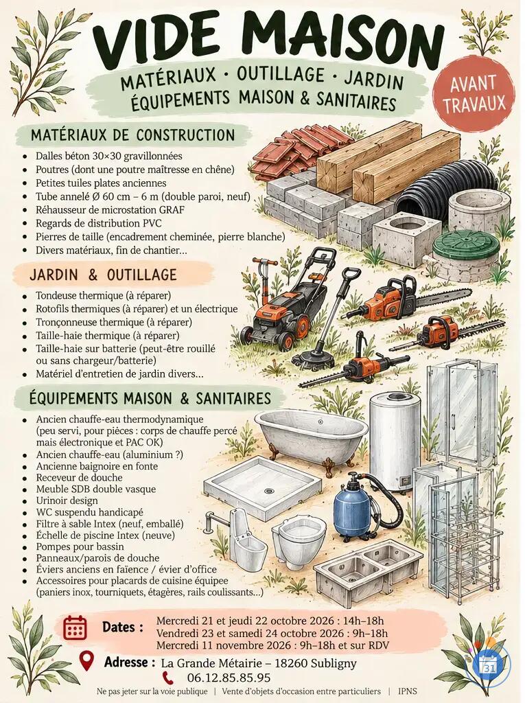 Image Grand vide maison avant et après travaux (photo 1)