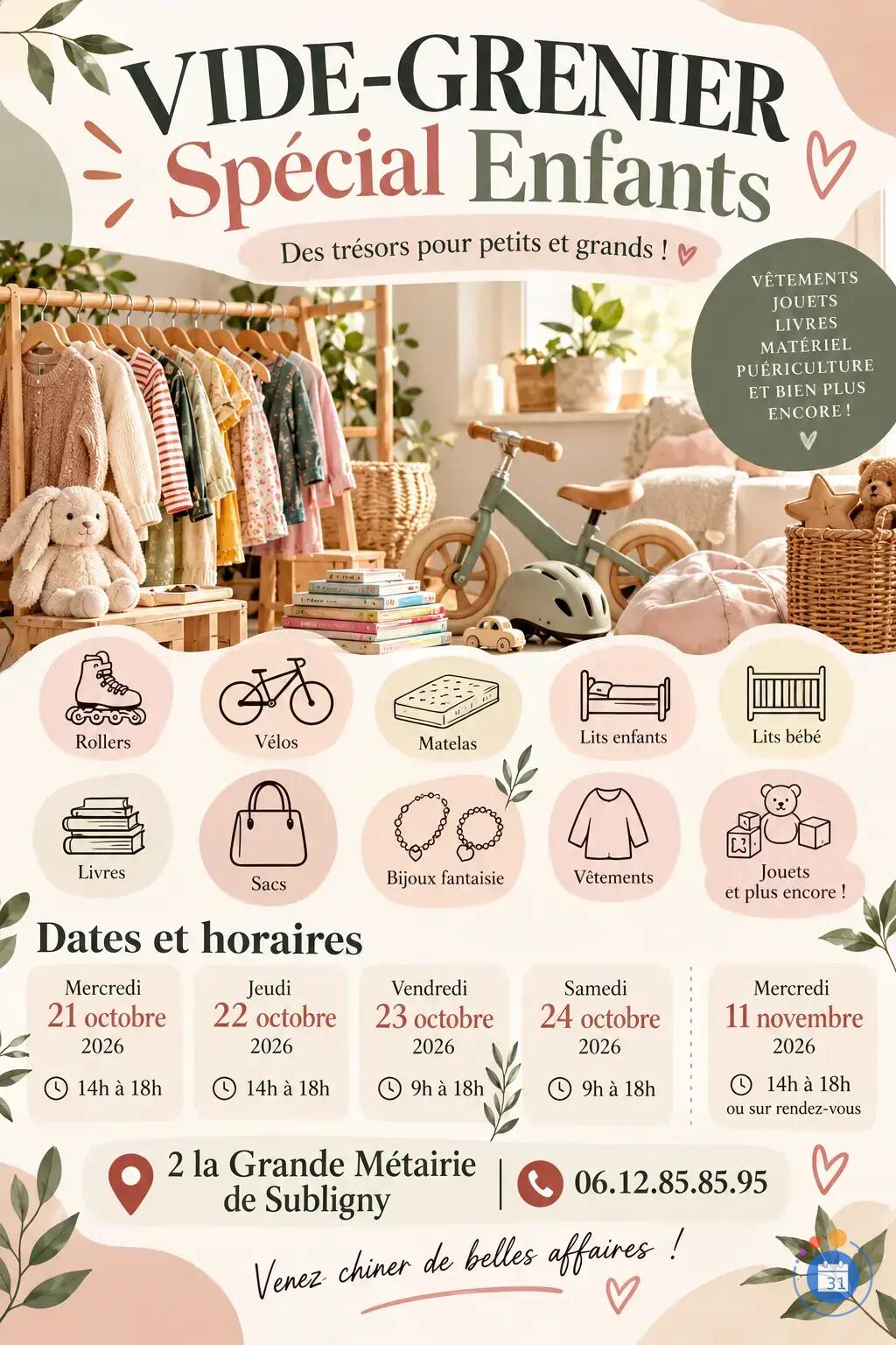 Image Vide-maison spécial puériculture et mobilier enfants et adultes, déco enfant (photo 1)