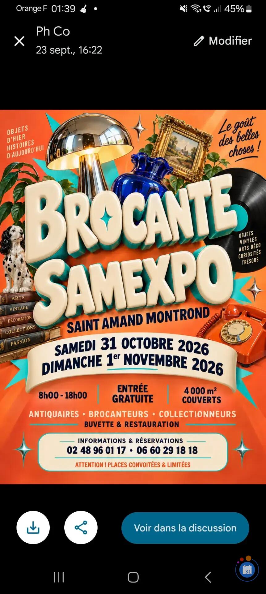 Image Brocante samexpo st amand montrond (photo 1)