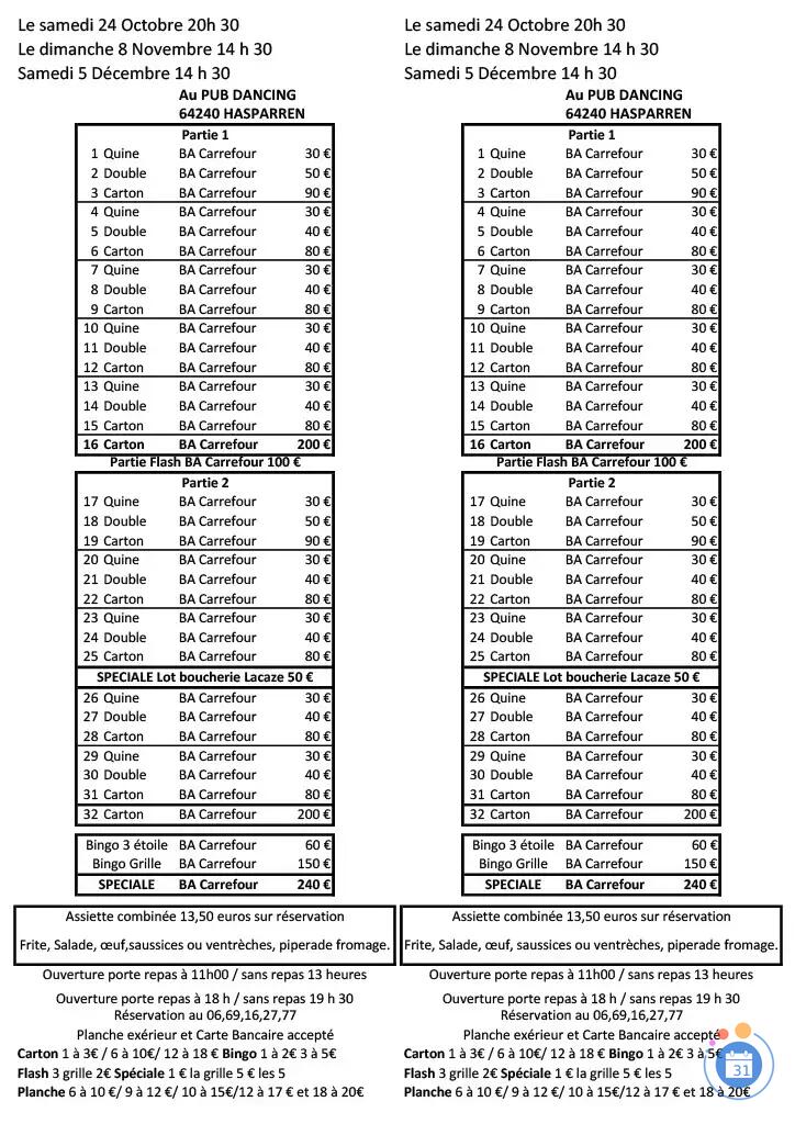 Image Loto Bingo Hasparren (photo 1)