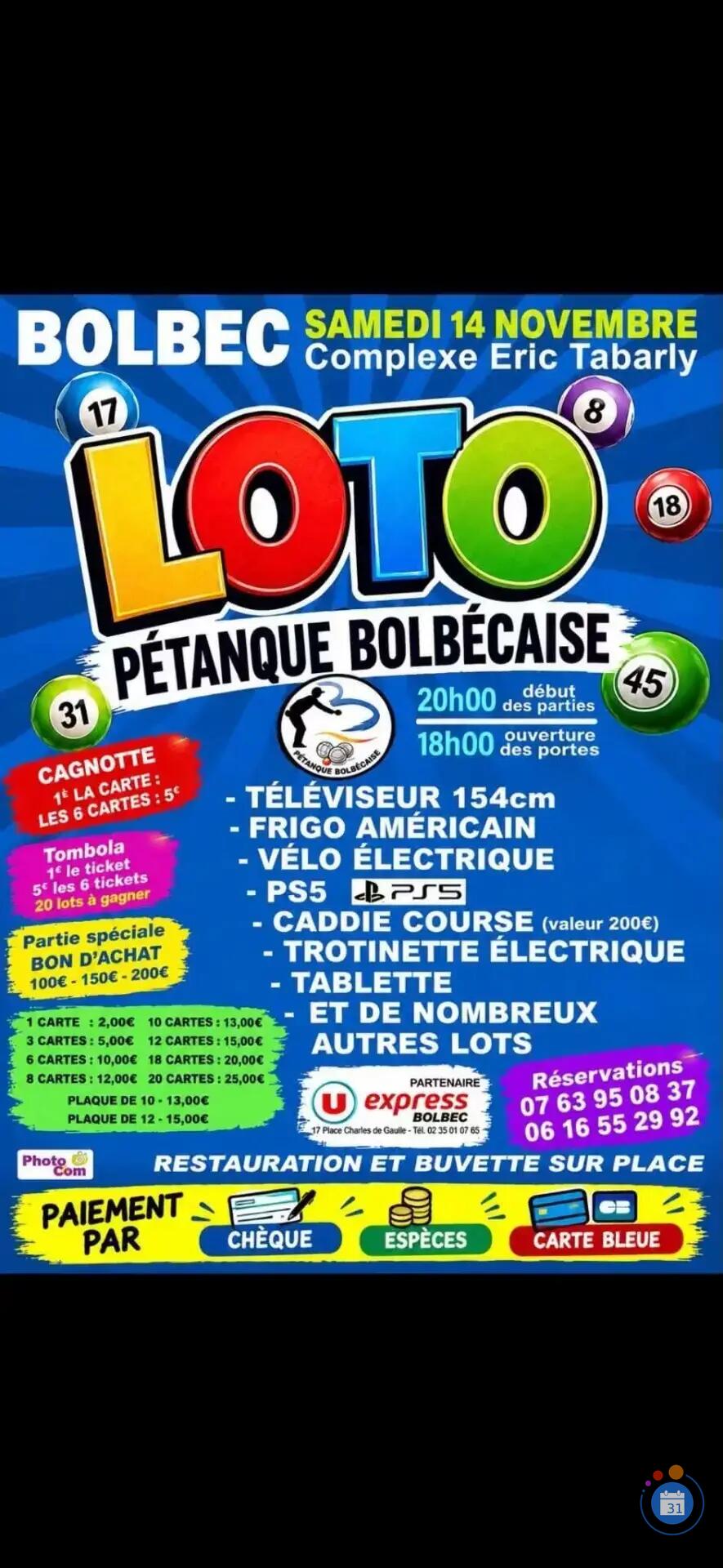 Image Loto pétanque bolbecaise (photo 1)