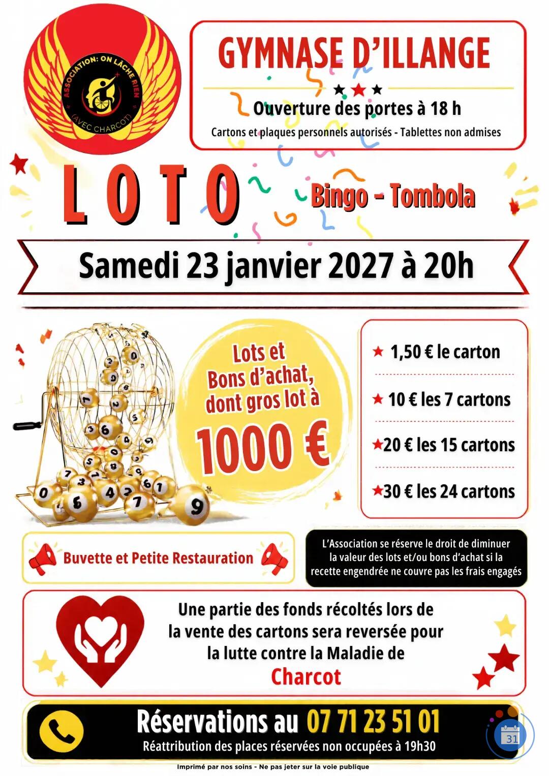 Image LOTO de l'Association ON LÂCHE RIEN AVEC CHARCOT (photo 1)