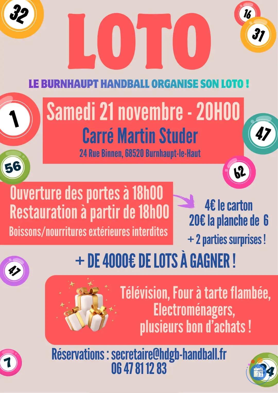 Image Super Loto du Burnhaupt Handball (photo 1)