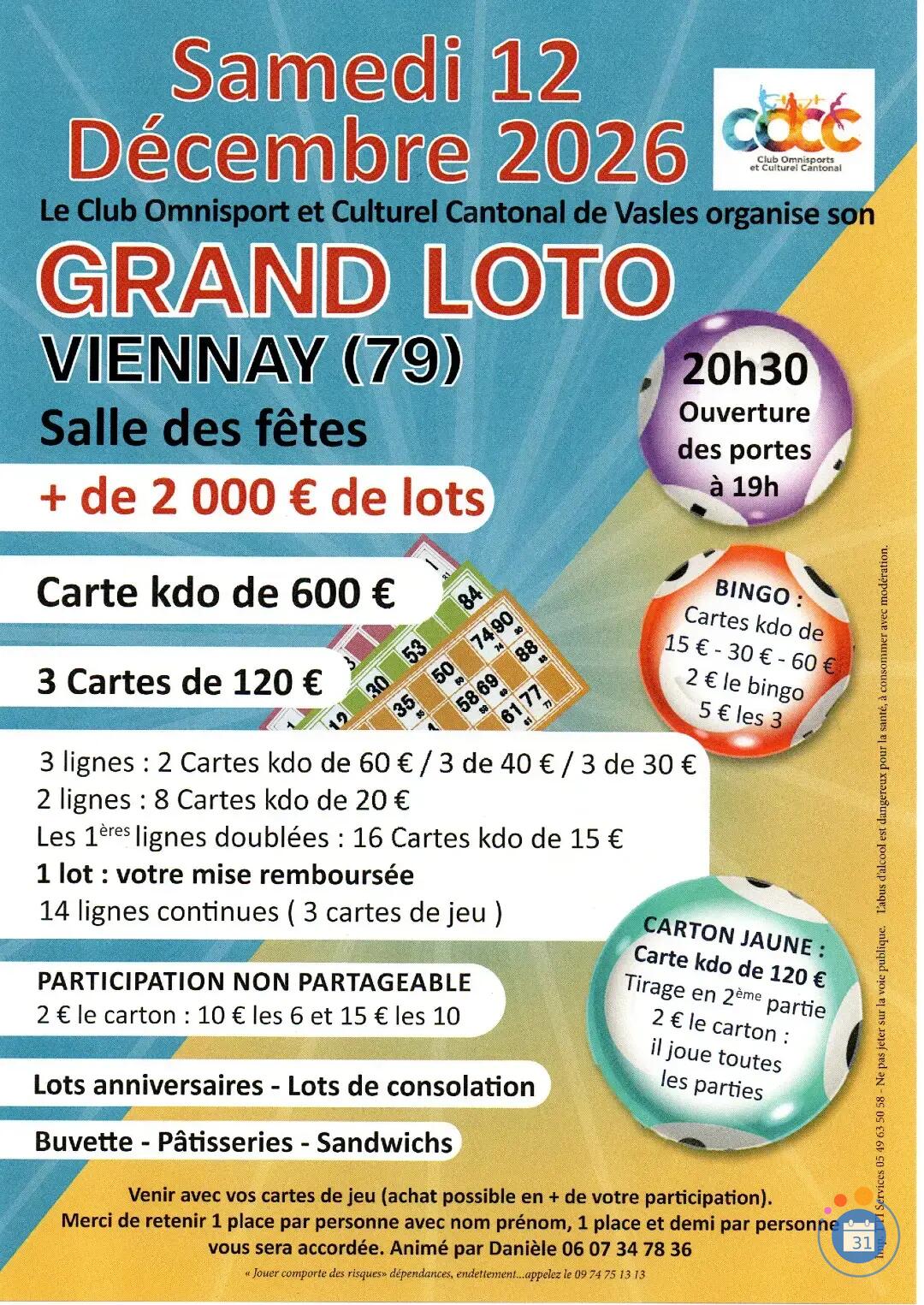 Image Grand loto du COCC de Vasles (photo 1)