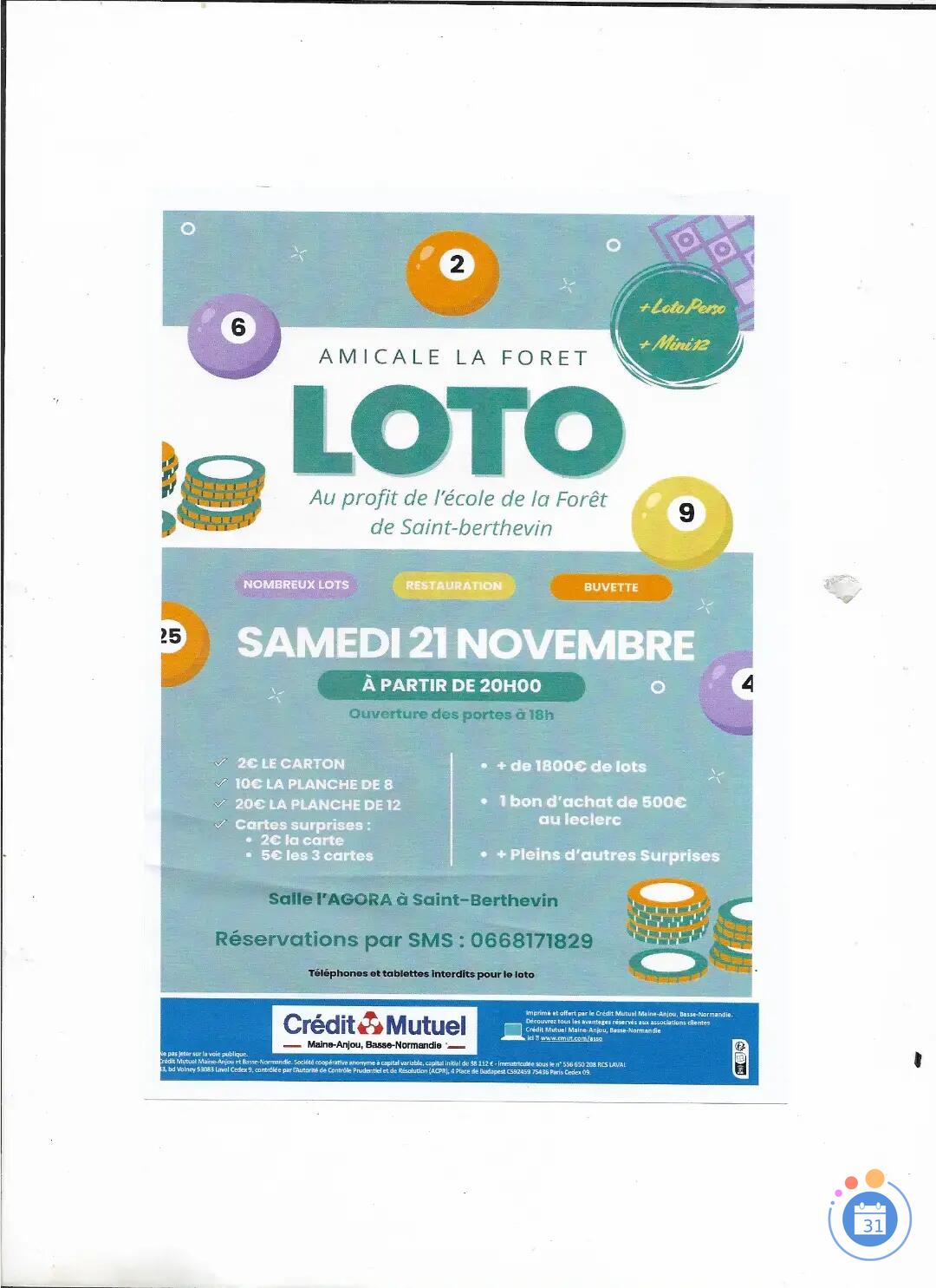 Image loto amicale la foret (photo 1)