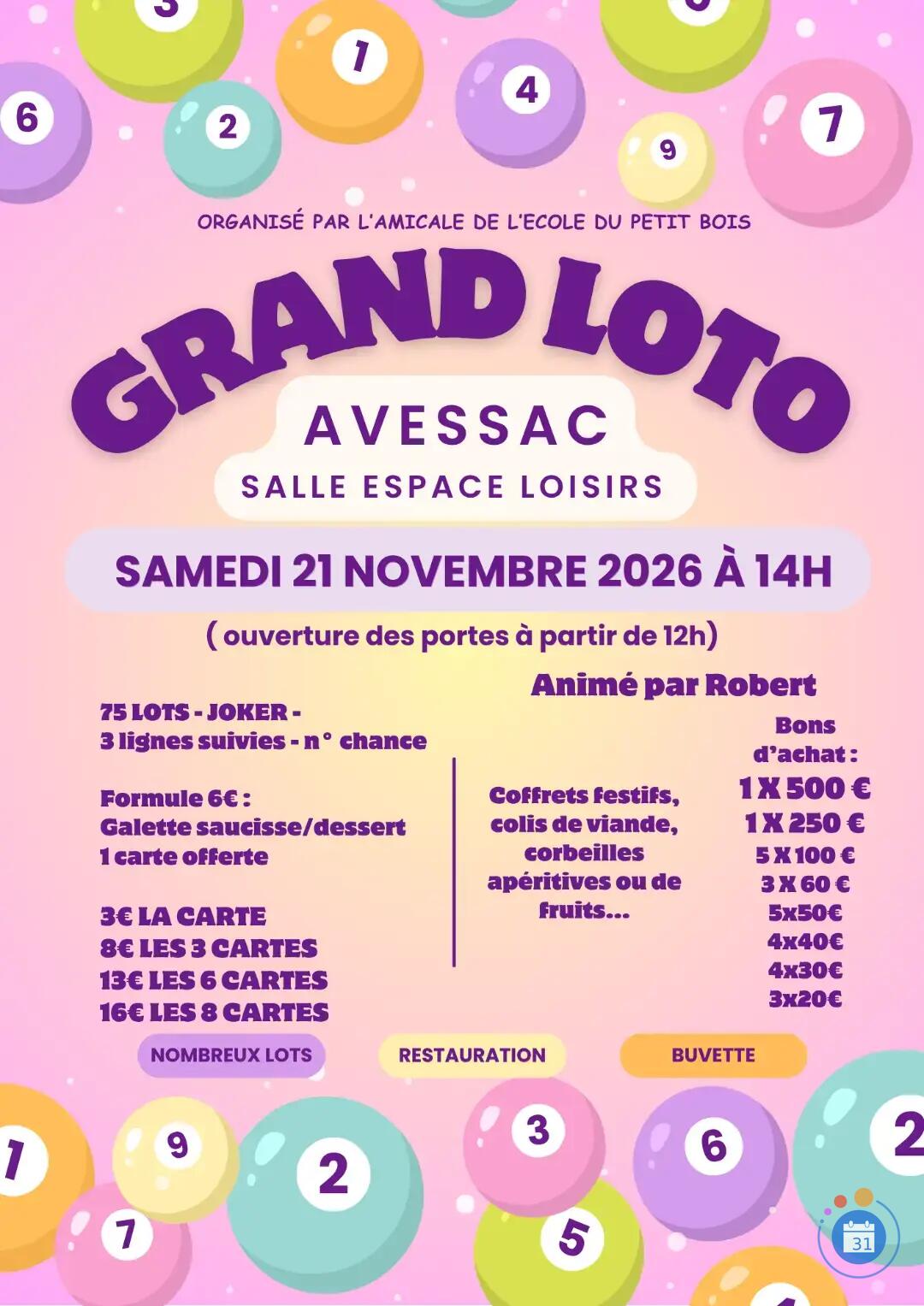 Image Grand Loto animé par Robert (photo 1)