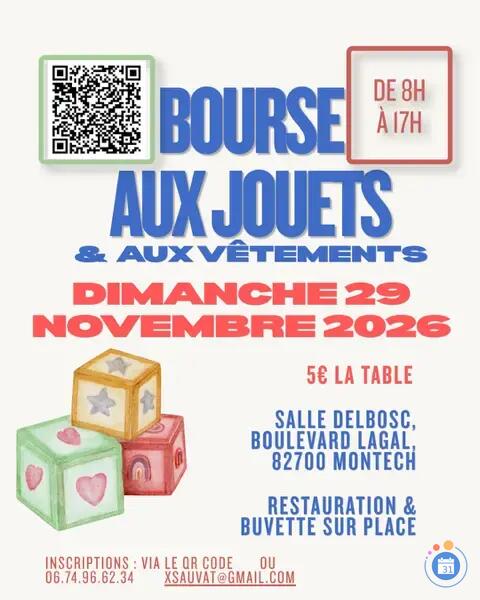 Image Grande Bourse aux jouets et aux vêtements - Handball Montech (photo 1)