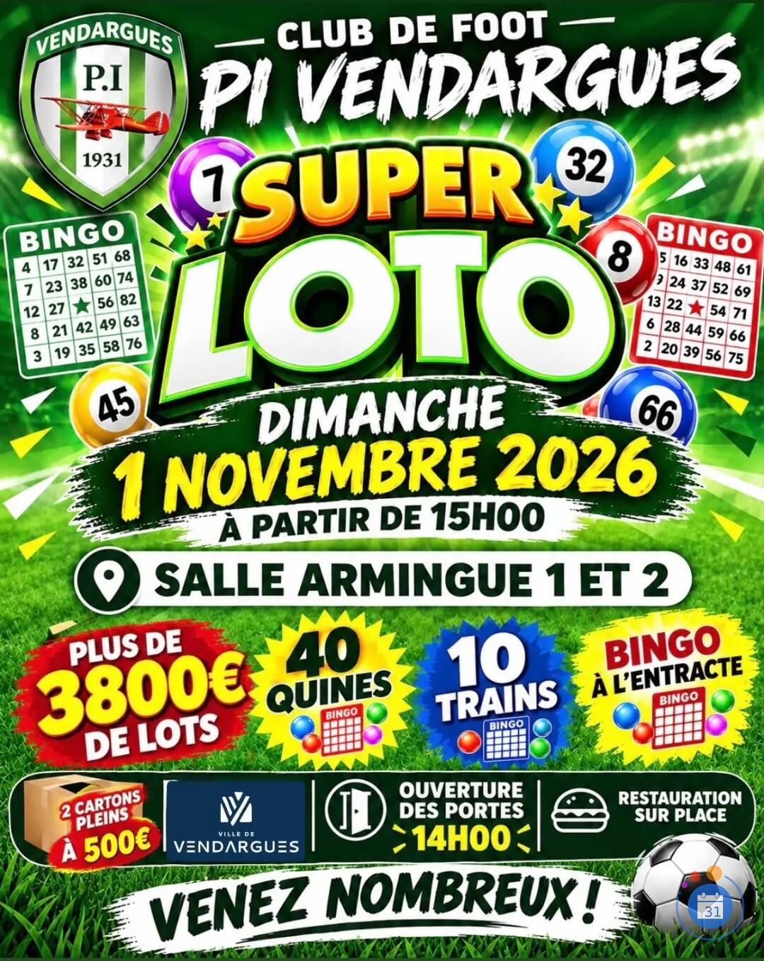Image SUPER LOTO PI VENDARGUES (photo 1)