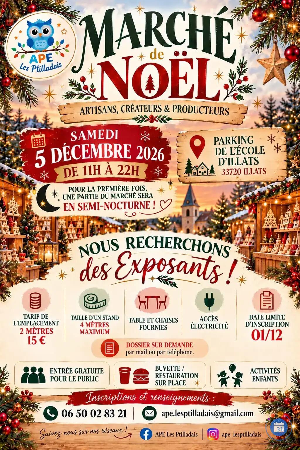 Image Marché de Noel Les Ptilladais (photo 1)