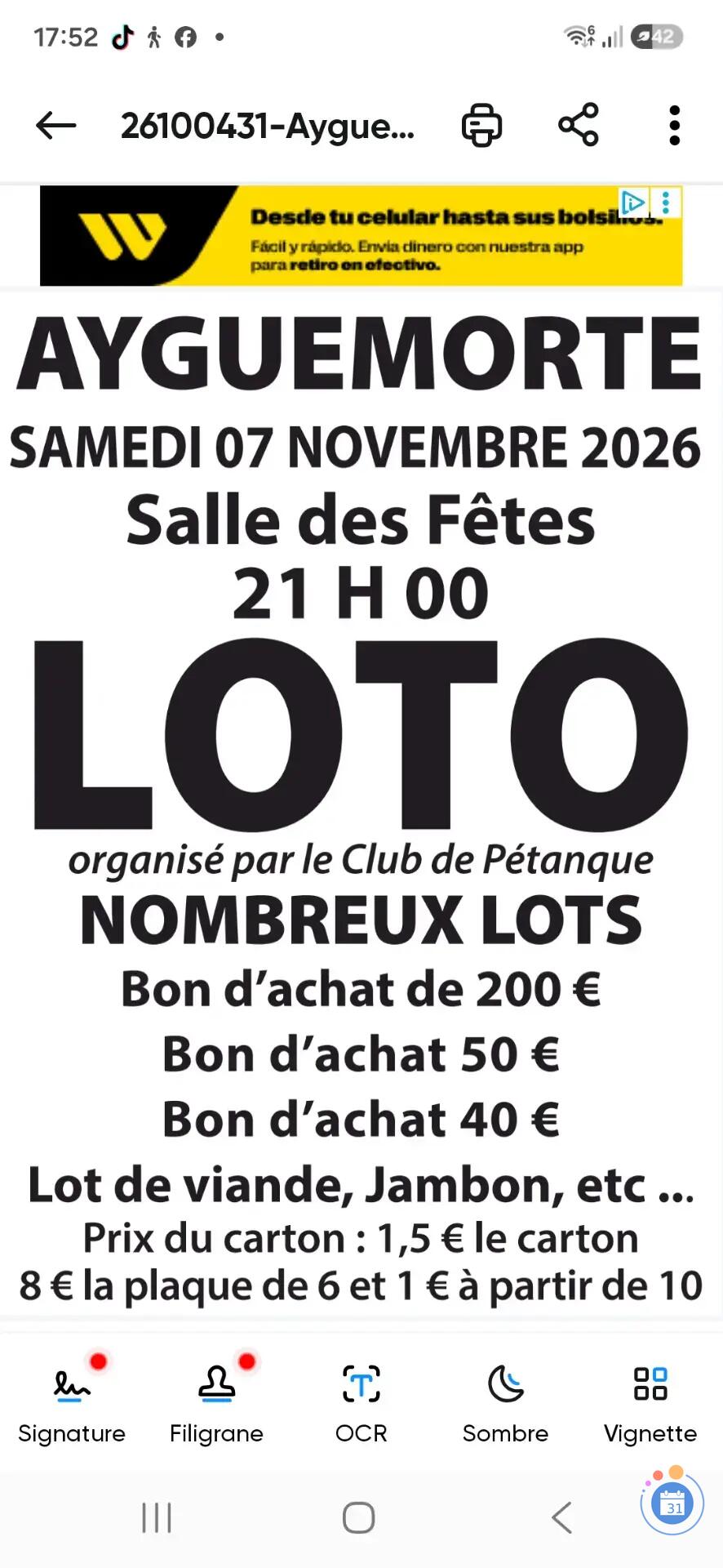 Image LOTO PETANQUE (photo 1)