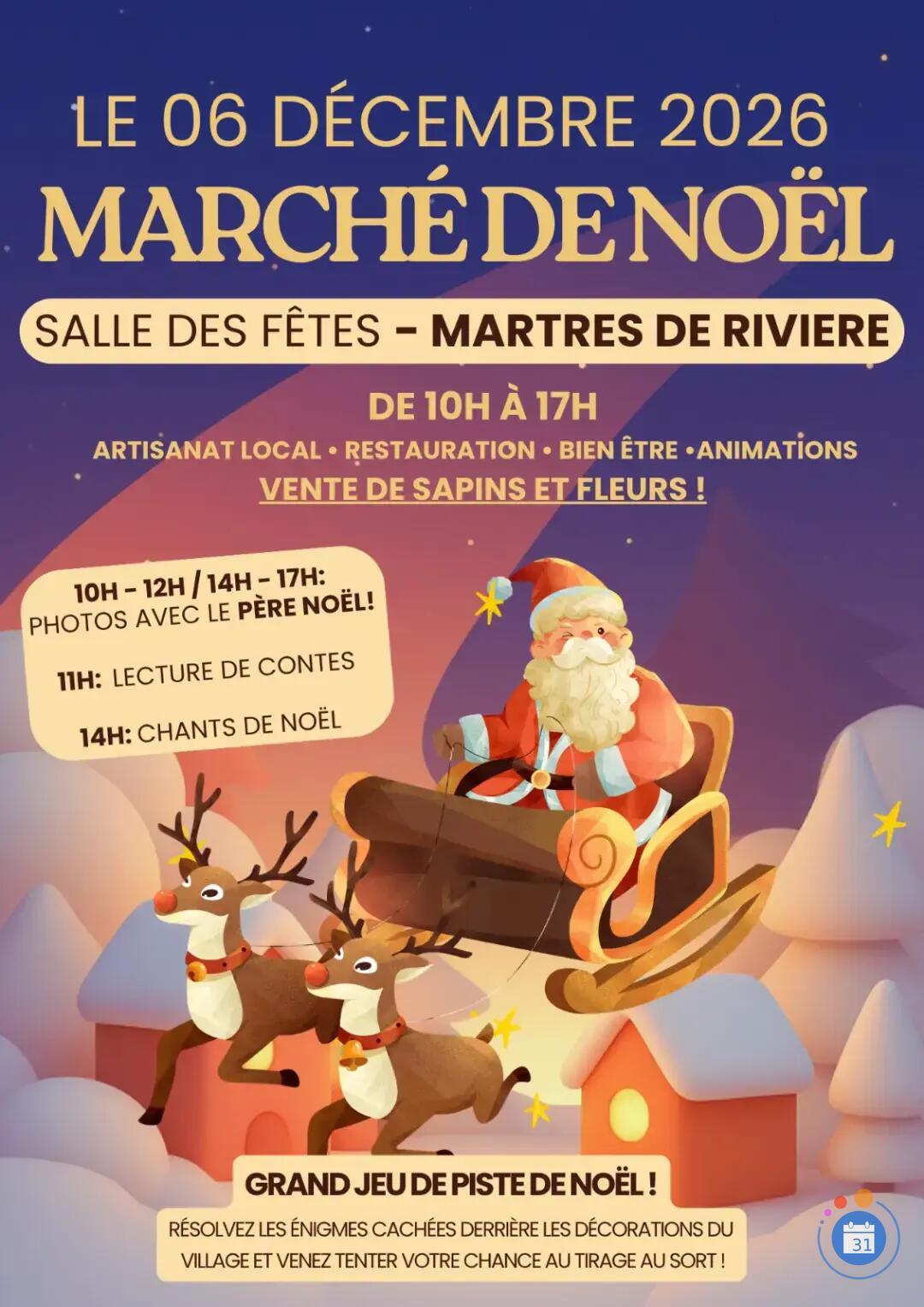 Image Marché de Noël de Martres de Rivière (photo 1)