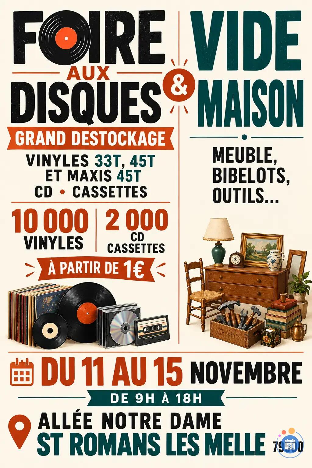 Image Grand Destockage Vinyles + Vide Maison (photo 1)