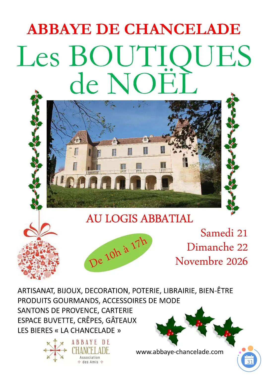 Image Les Boutiques de Noël des Amis de l'Abbaye de Chancelade (photo 1)
