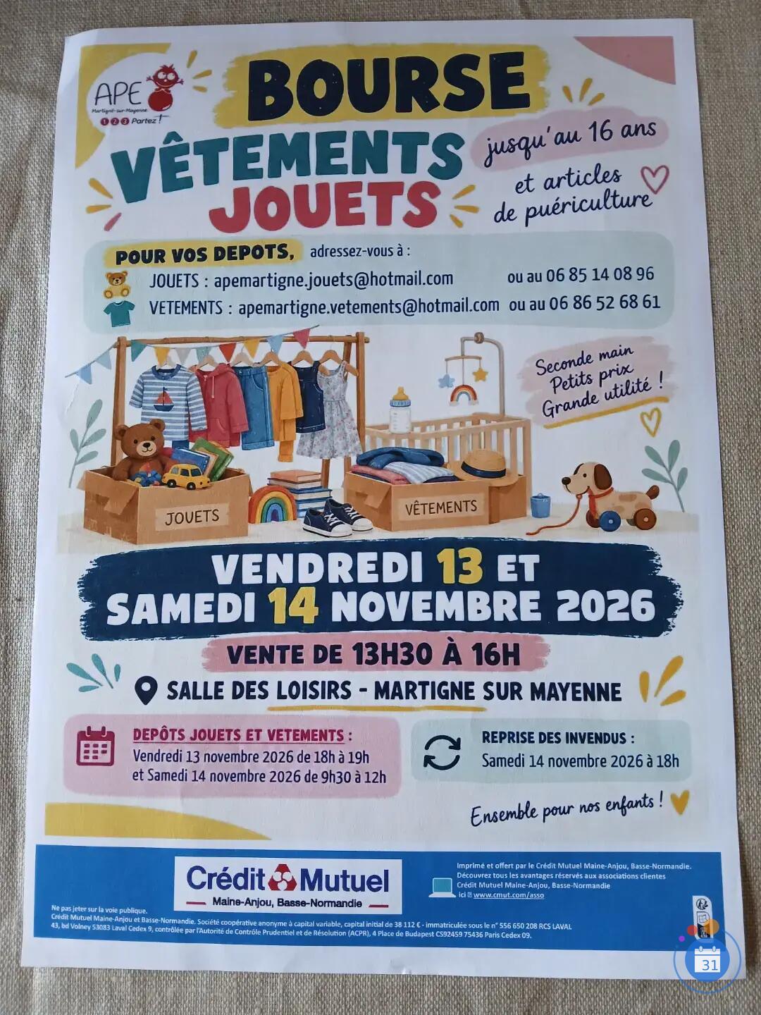 Image Bourse aux vêtements et aux jouets (photo 1)