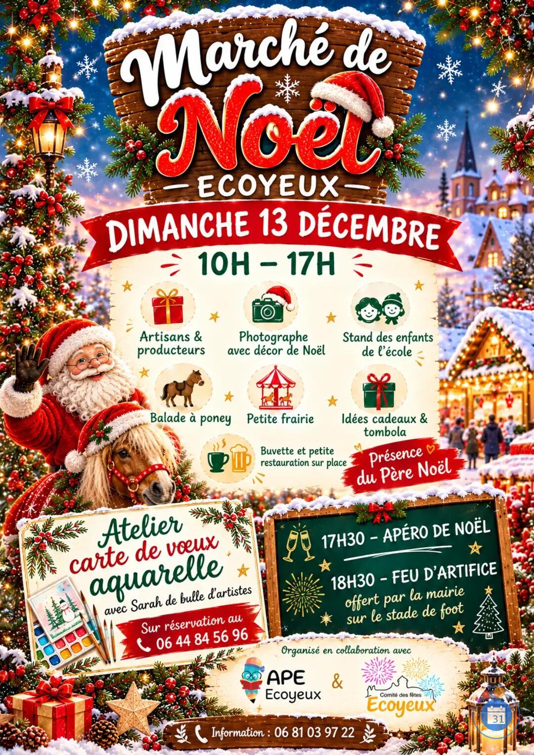 Image marché de noël ecoyeux le 13 décembre (photo 1)