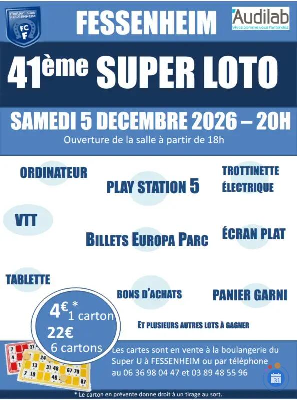 Image 41ème Grand Loto du FC Fessenheim (photo 1)