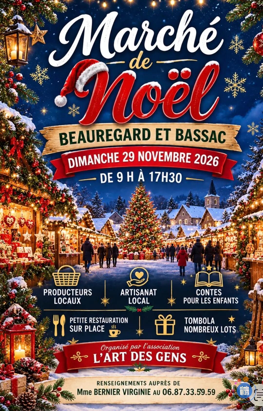 Image Marché de Noël à Beauregard et Bassac (photo 1)