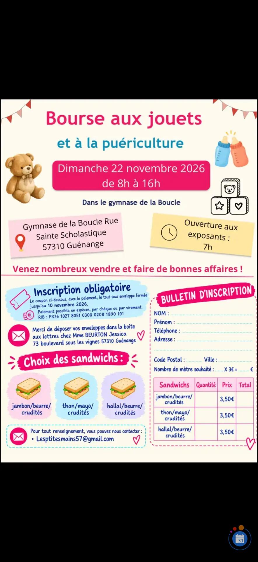 Image Bourse aux jouets et à la puériculture (photo 1)