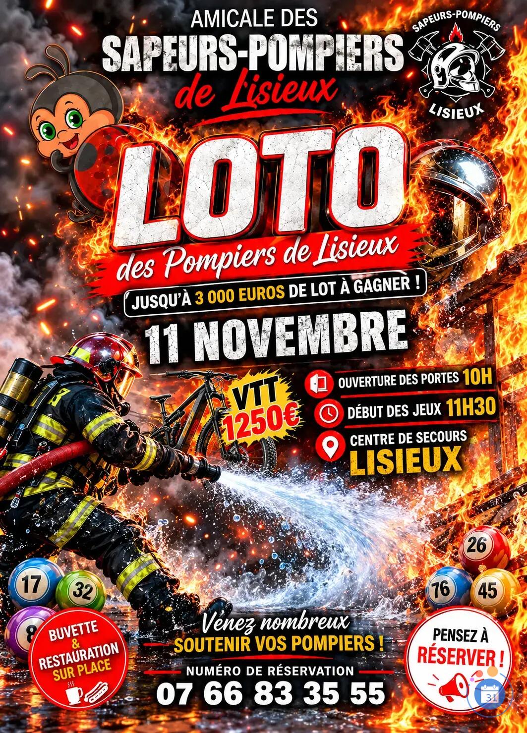Image Loto des pompiers de Lisieux (photo 1)