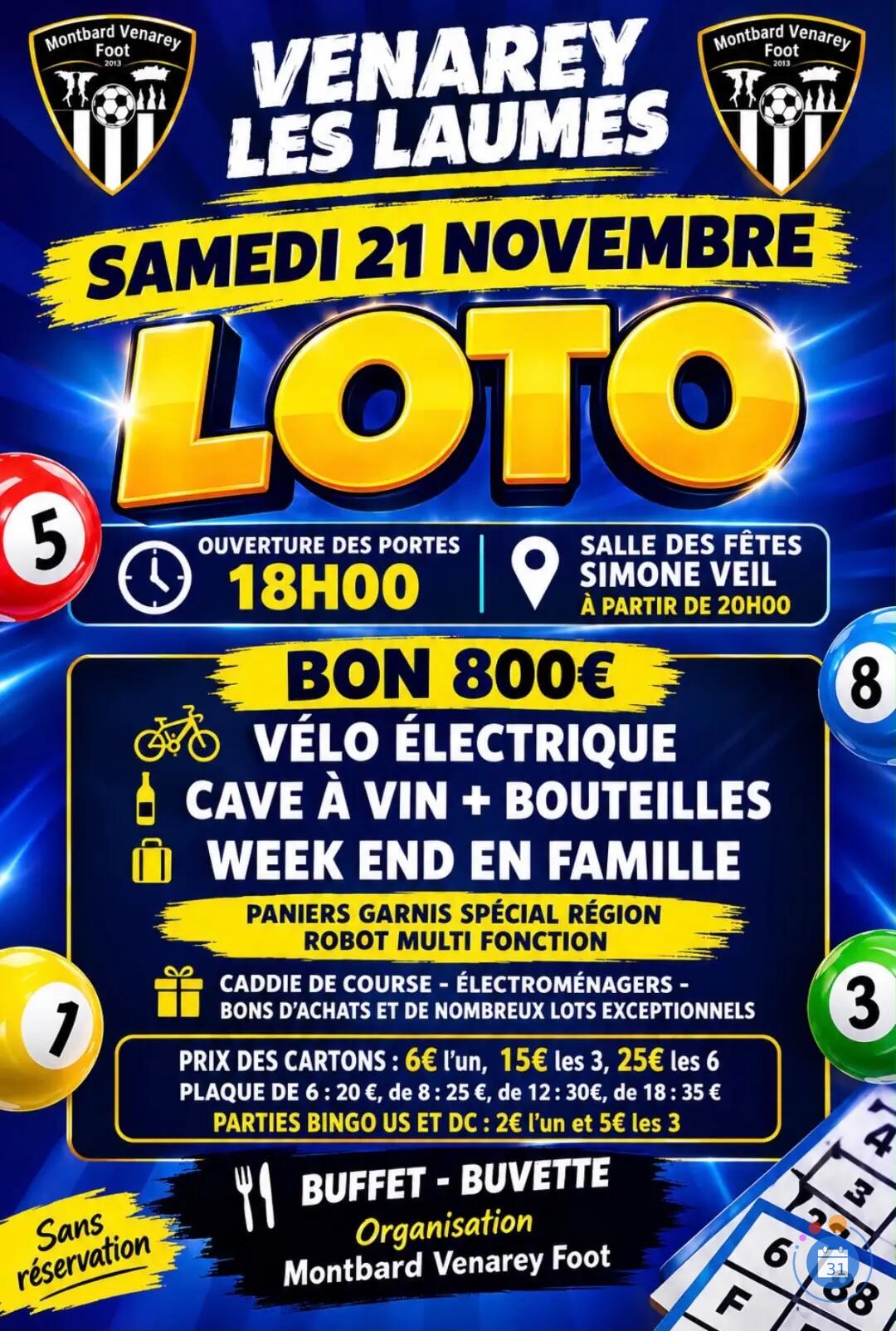 Image LOTO Montbard Venarey Foot (photo 1)
