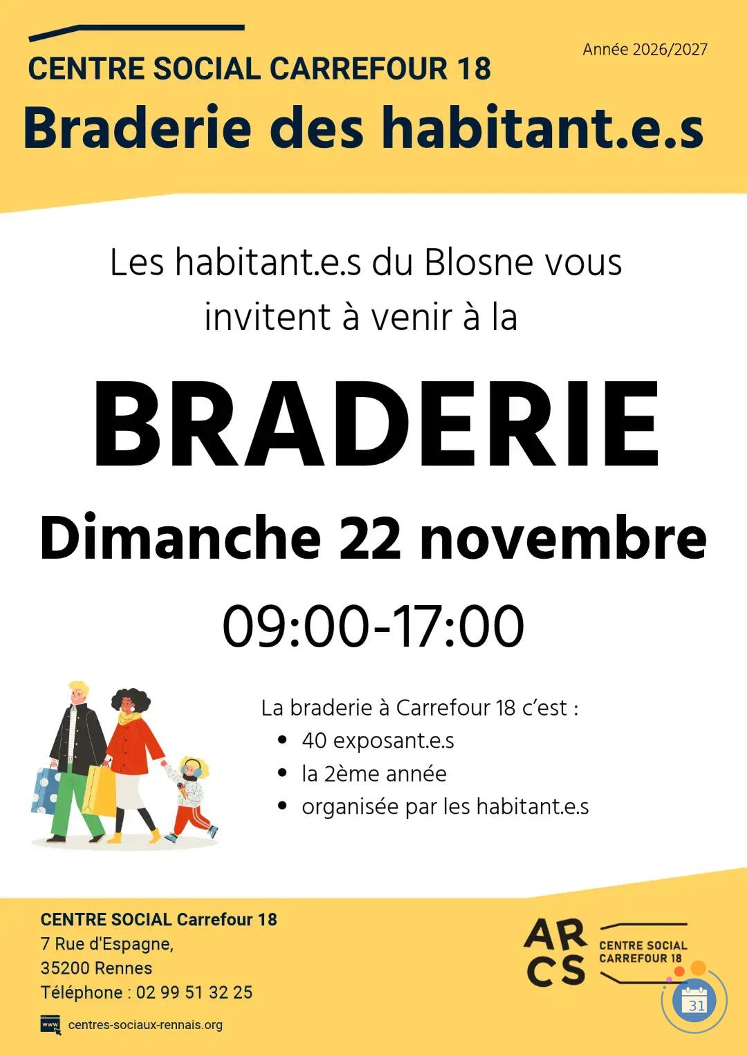 Image Braderie des habitant.e.s du Blosne, jouets & vêtements adultes et enfants (photo 1)