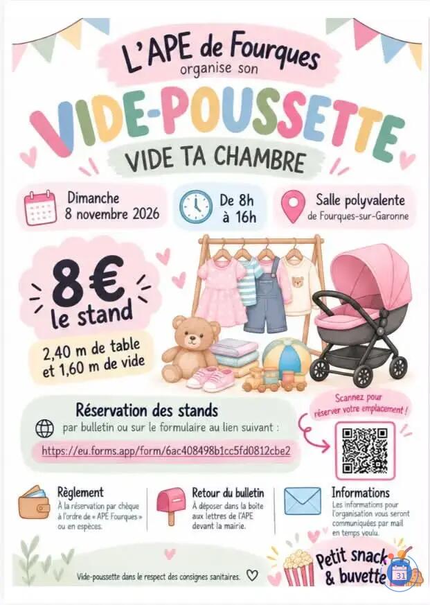 Image Vide-poussette/Vide-ta-chambre de l'A.P.E. (photo 1)