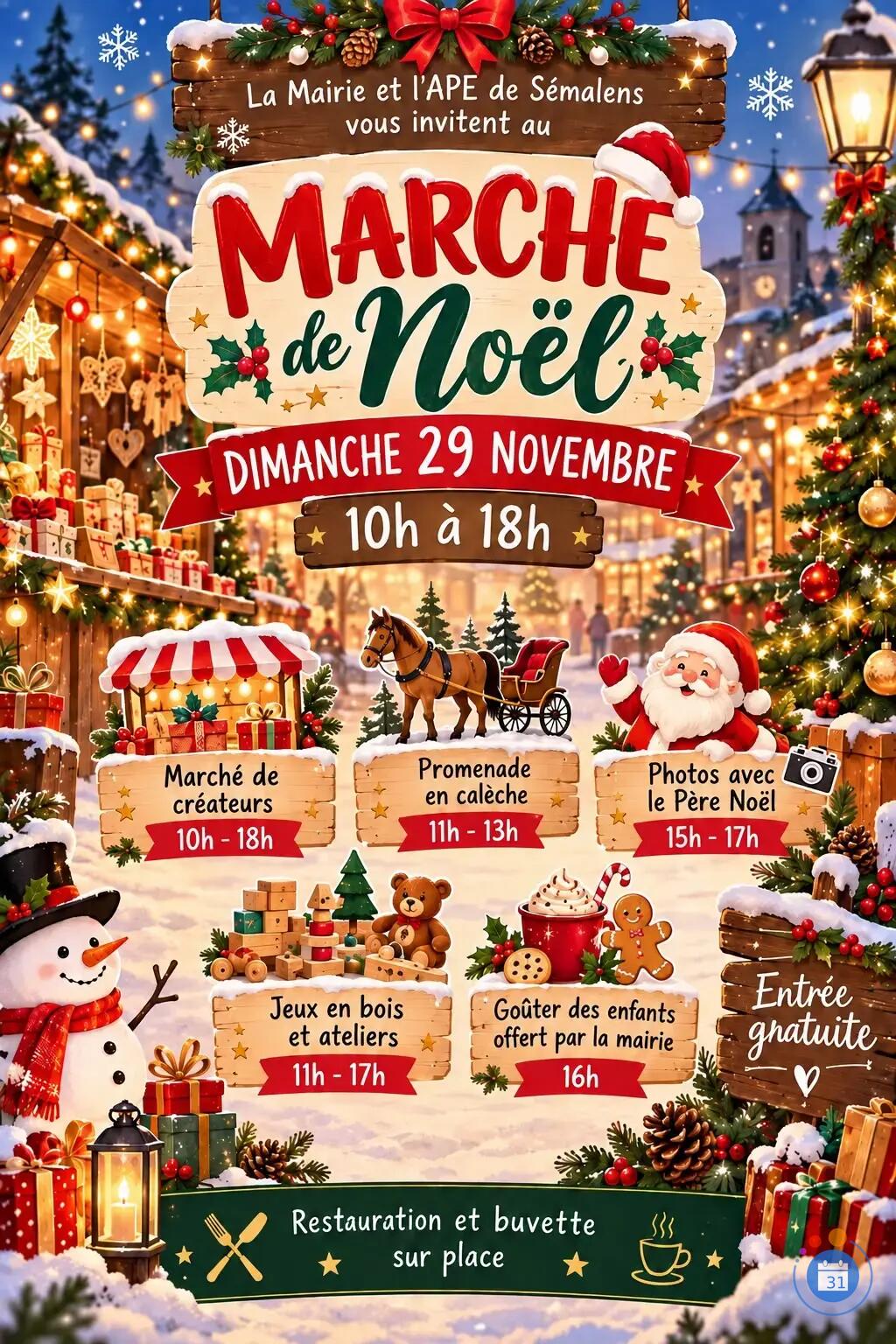 Image 4ème Marché de Noël de Sémalens (photo 1)