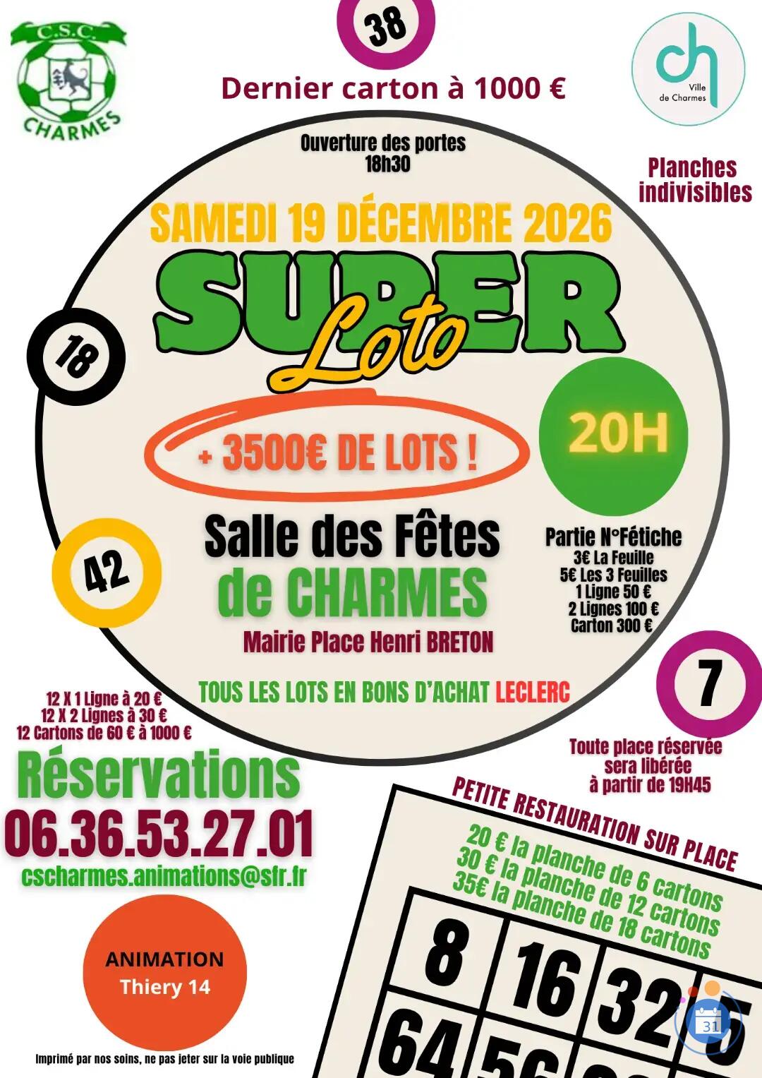 Image Super LOTO du CSC (photo 1)