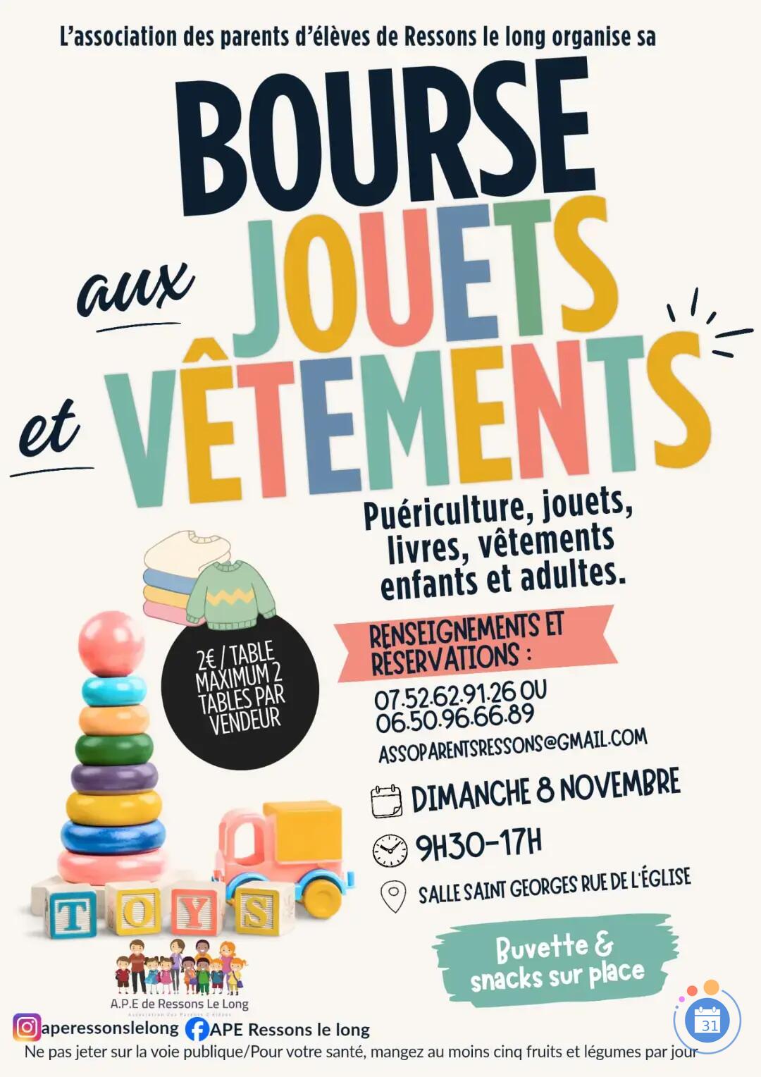 Image Bourse aux jouets et vêtements (photo 1)