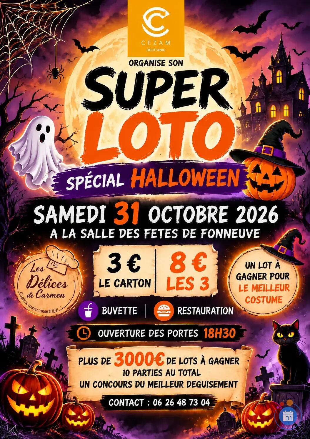 Image Super Loto Halloween Cezam (photo 1)