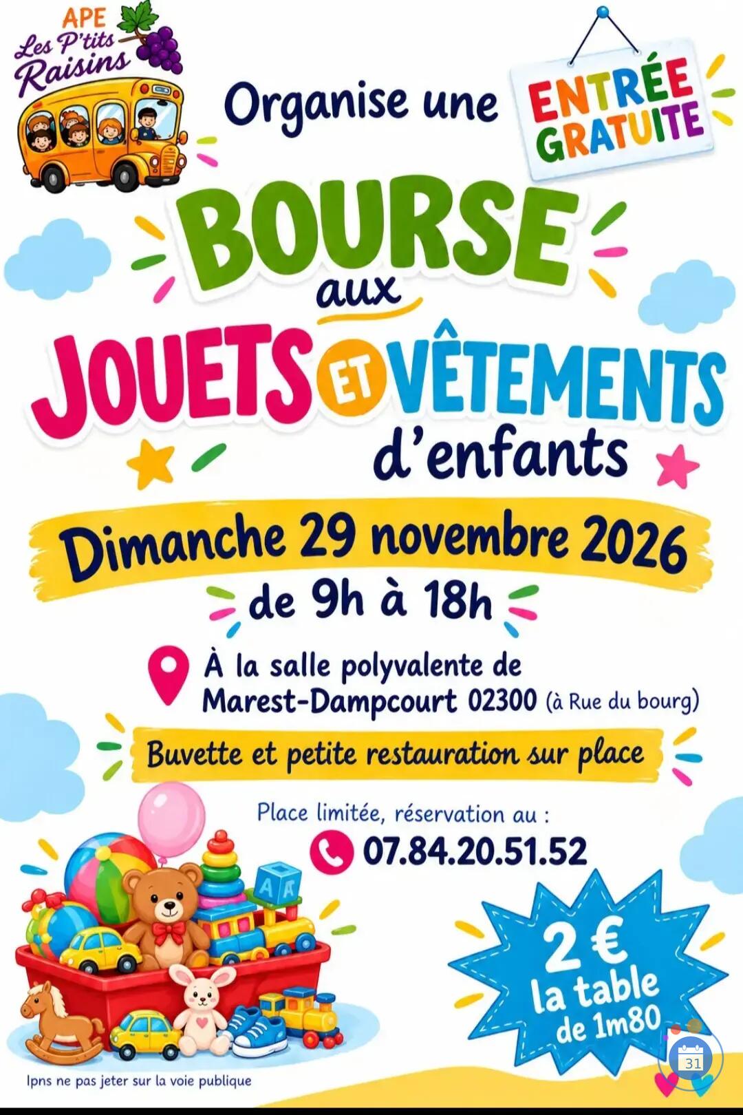 Image Bourse aux jouets et aux vêtements d'enfants (photo 1)