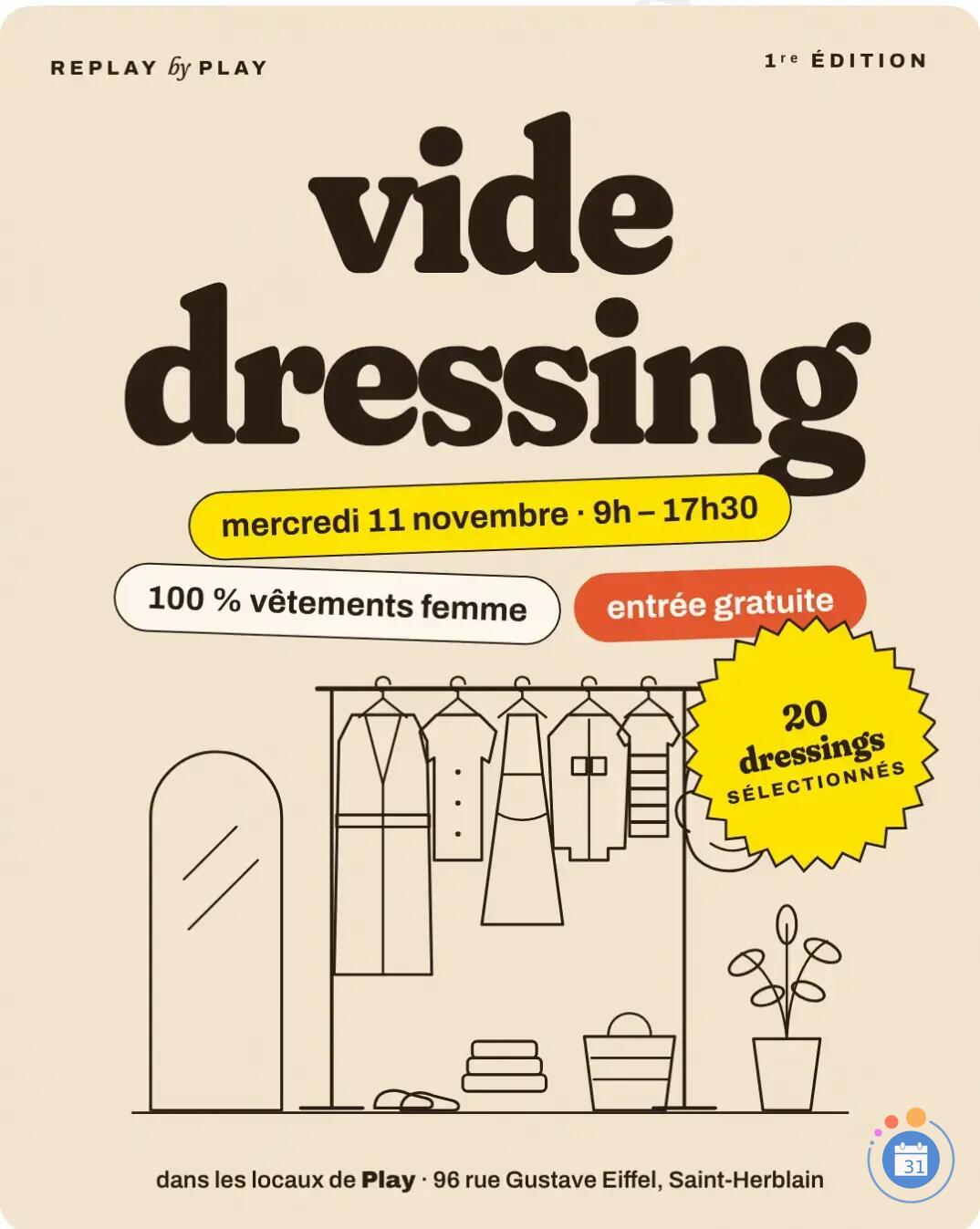 Image Vide dressing 100% féminin - Replay by Play (photo 1)