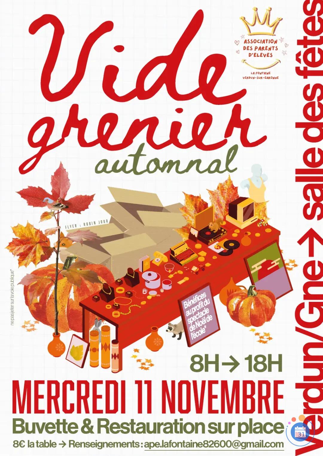 Image VIDE-GRENIER AUTOMNAL (photo 1)