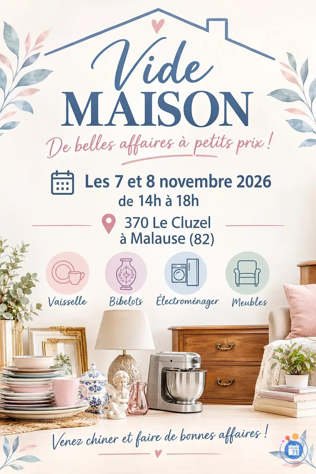 Image Vide Maison Les 7 et 8.11.82 de 14h à 18h (photo 1)