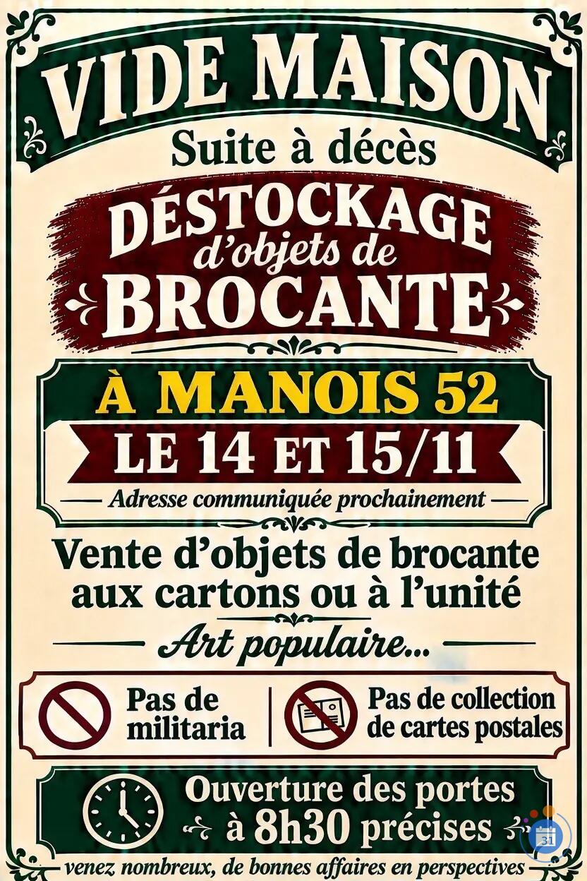 Image Vide maison - destockage objets de brocante (photo 1)